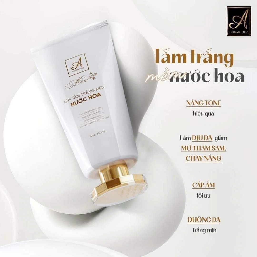 Kem tắm trắng mềm nước hoa A Cosmetics Phương Anh